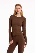 Birdiejay-Birdiesmooth Your New Go To Koyu Kahve Uzun Kollu T Shirt-T-Shirts-1-Milagron.com