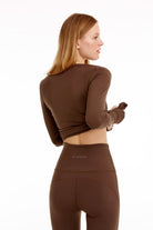 Birdiejay-Birdiesmooth Your New Go To Koyu Kahve Uzun Kollu T Shirt-T-Shirts-6-Milagron.com