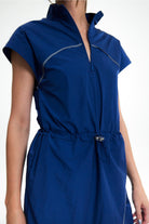 Birdiejay-Blue Morpho Reflekti̇f Detayli Elbi̇se Kobalt Mavi̇si̇-Elbise-6-Milagron.com