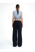 Birdiejay-Morpho Aurora Reflekti̇f Detaylı Paraşüt Pantolon Si̇yah-Pantolon-4-Milagron.com