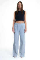 Birdiejay-Oregon Crop Paraşüt Bluz Si̇yah-Top-1-Milagron.com