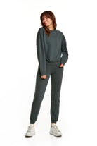 Birdiejay-Over The Clouds Gri̇ Oversize Sweatshirt-Sweatshirts & Hoodies-3-Milagron.com