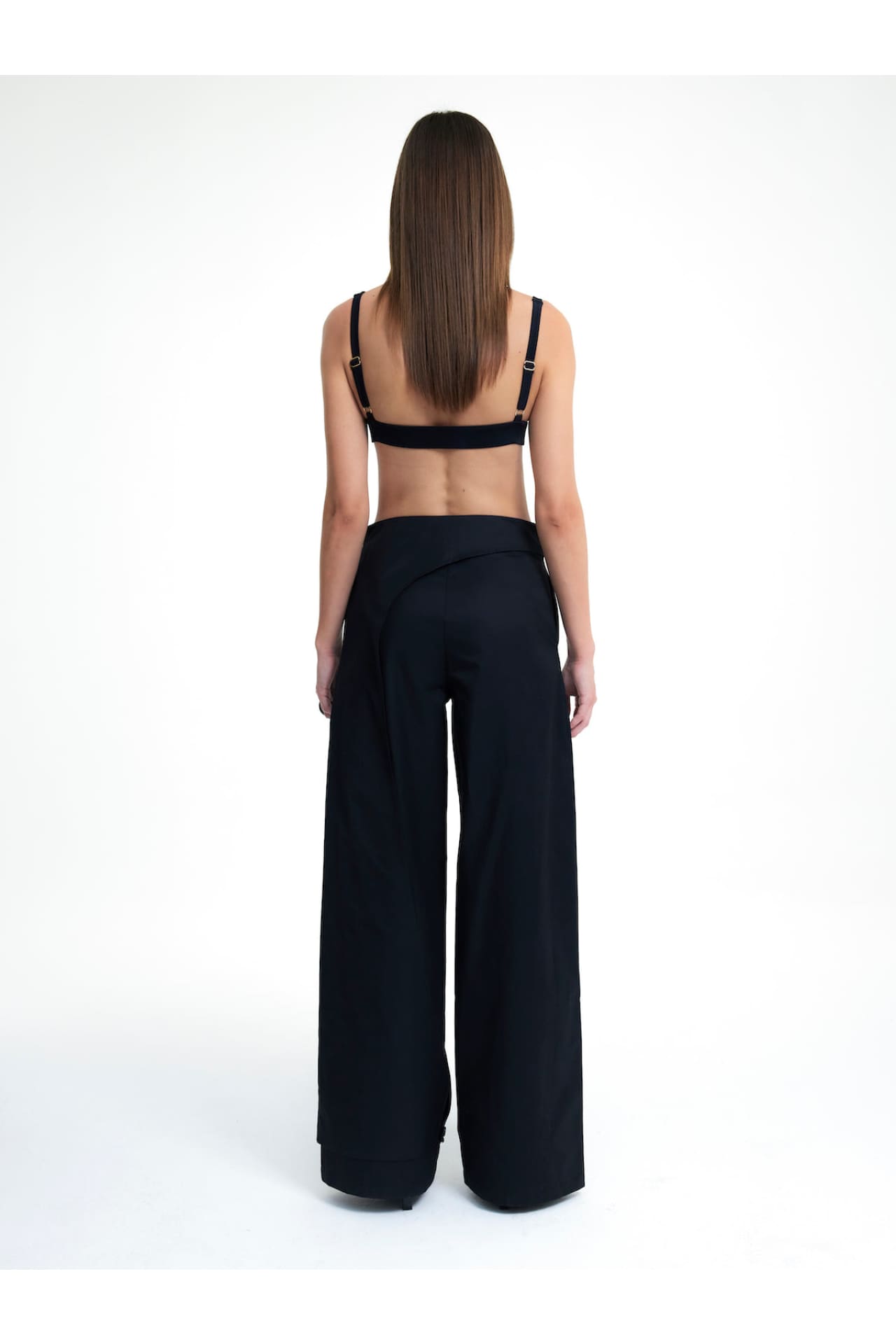 Birdiejay-Polydamas Si̇yah Etekli̇ Pantolon-Pantolon-3-Milagron.com