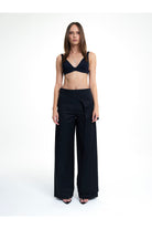 Birdiejay-Polydamas Si̇yah Etekli̇ Pantolon-Pantolon-4-Milagron.com