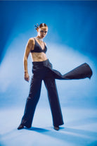 Birdiejay-Polydamas Si̇yah Etekli̇ Pantolon-Pantolon-5-Milagron.com