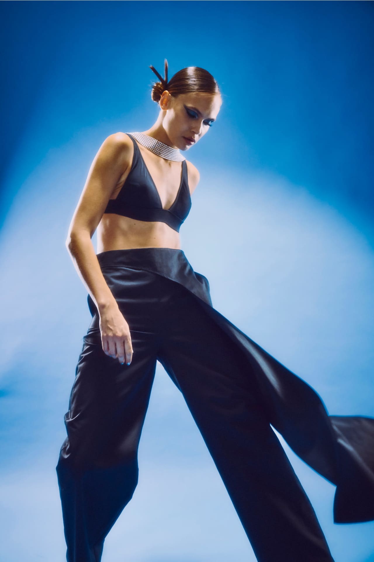 Birdiejay-Polydamas Si̇yah Etekli̇ Pantolon-Pantolon-7-Milagron.com