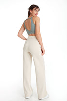 Birdiejay-Power Up Trousers Bej Modal Karışımlı Pantolon-Pantolon-1-Milagron.com