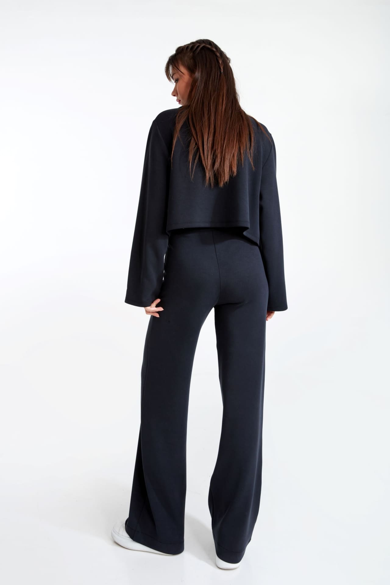 Birdiejay-Power Up Trousers Si̇yah Modal Karişimli Pantolon-Pantolonlar-5-Milagron.com