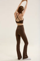 Birdiejay-Triangle Bra Kahverengi̇ Sporcu Ve Yoga Sütyeni̇-9-Milagron.com