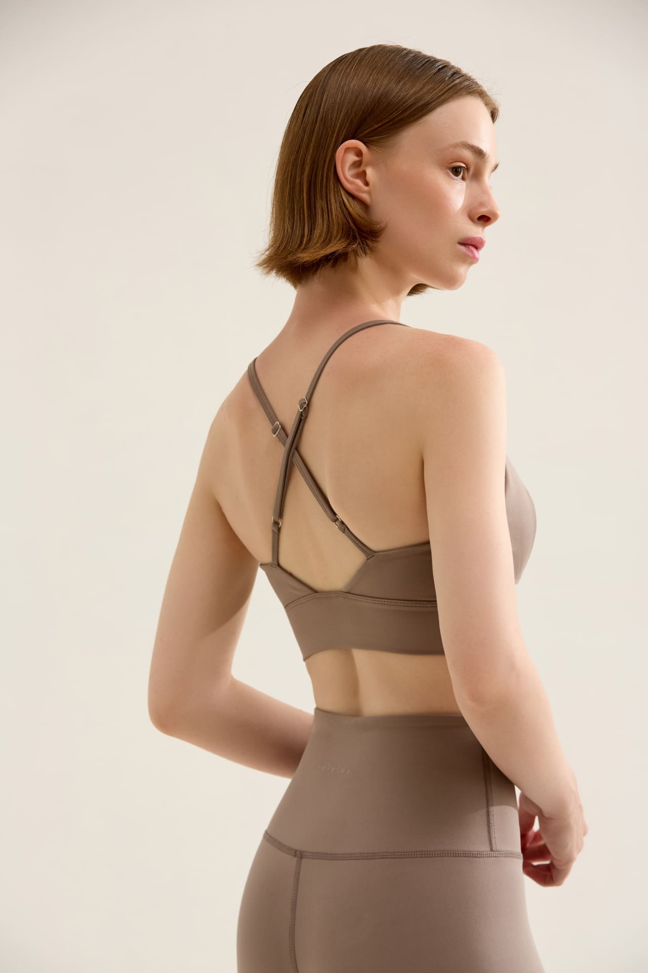 Birdiejay-Triangle Bra Kum Rengi̇ Sporcu Ve Yoga Sütyeni̇-3-Milagron.com