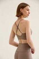 Birdiejay-Triangle Bra Kum Rengi̇ Sporcu Ve Yoga Sütyeni̇-3-Milagron.com