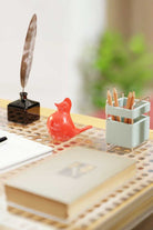 Bitti Gitti-Seramik Kırmızı Kardinal Masa Heykeli-Heykel-1-Milagron.com