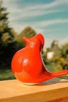 Bitti Gitti-Seramik Kırmızı Kardinal Masa Heykeli-Heykel-4-Milagron.com