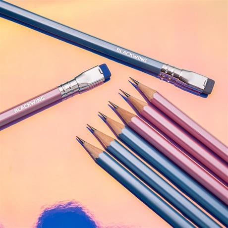 Blackwing-Blackwing Limited Edition Pearl Blue 12'li Kurşun Kalem Seti-Ahşap Kurşun Kalem-3-Milagron.com