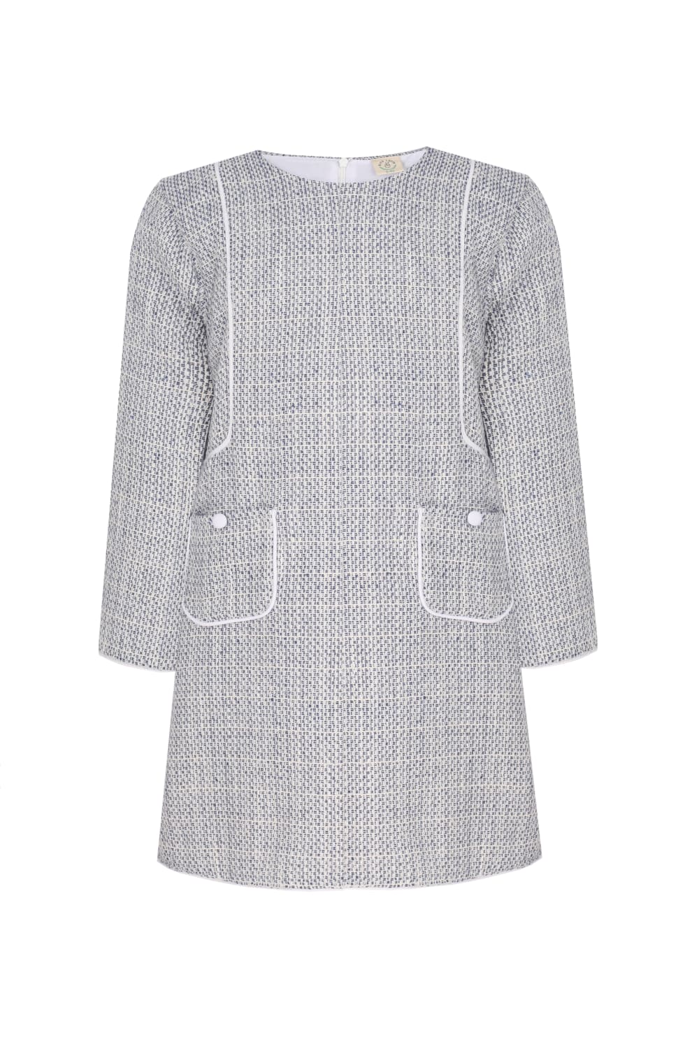 Bleu Lapin-Cozy Tweed-Çocuk Elbise & Tulum-1-Milagron.com