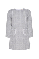 Bleu Lapin-Cozy Tweed-Çocuk Elbise & Tulum-1-Milagron.com