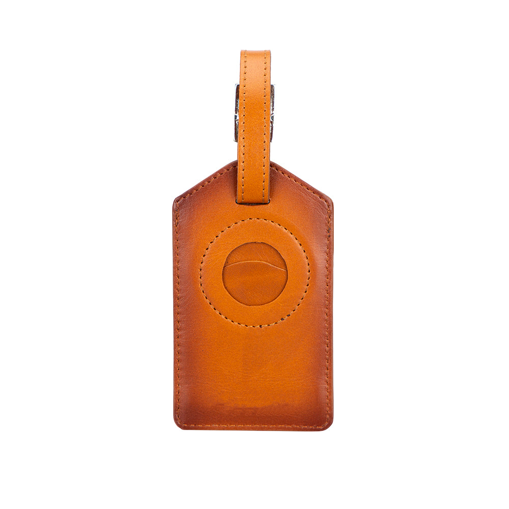 Bloominbag-Airconrad Voyage Luxe Tan Deri Air Tag Bagaj & Bavul Etiketi-2-Milagron.com