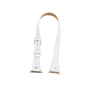 Alpine Double Tour Ivory White Hakiki Deri Apple Watch Kordonu - 44/45/46/49Mm
