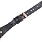 Alpine Double Tour Noir Black Hakiki Deri Apple Watch Kordonu - 44/45/46/49Mm