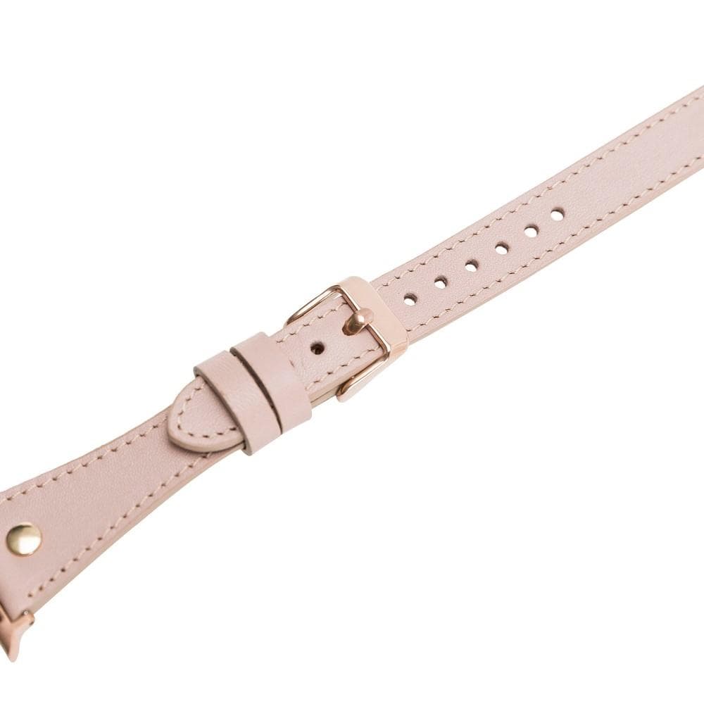 Alpine Double Tour Nude Bisque Hakiki Deri Apple Watch Kordonu - 44/45/46/49Mm