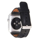 Alpine Noir Black Hakiki Deri Apple Watch Kordonu - 44/45/46/49Mm