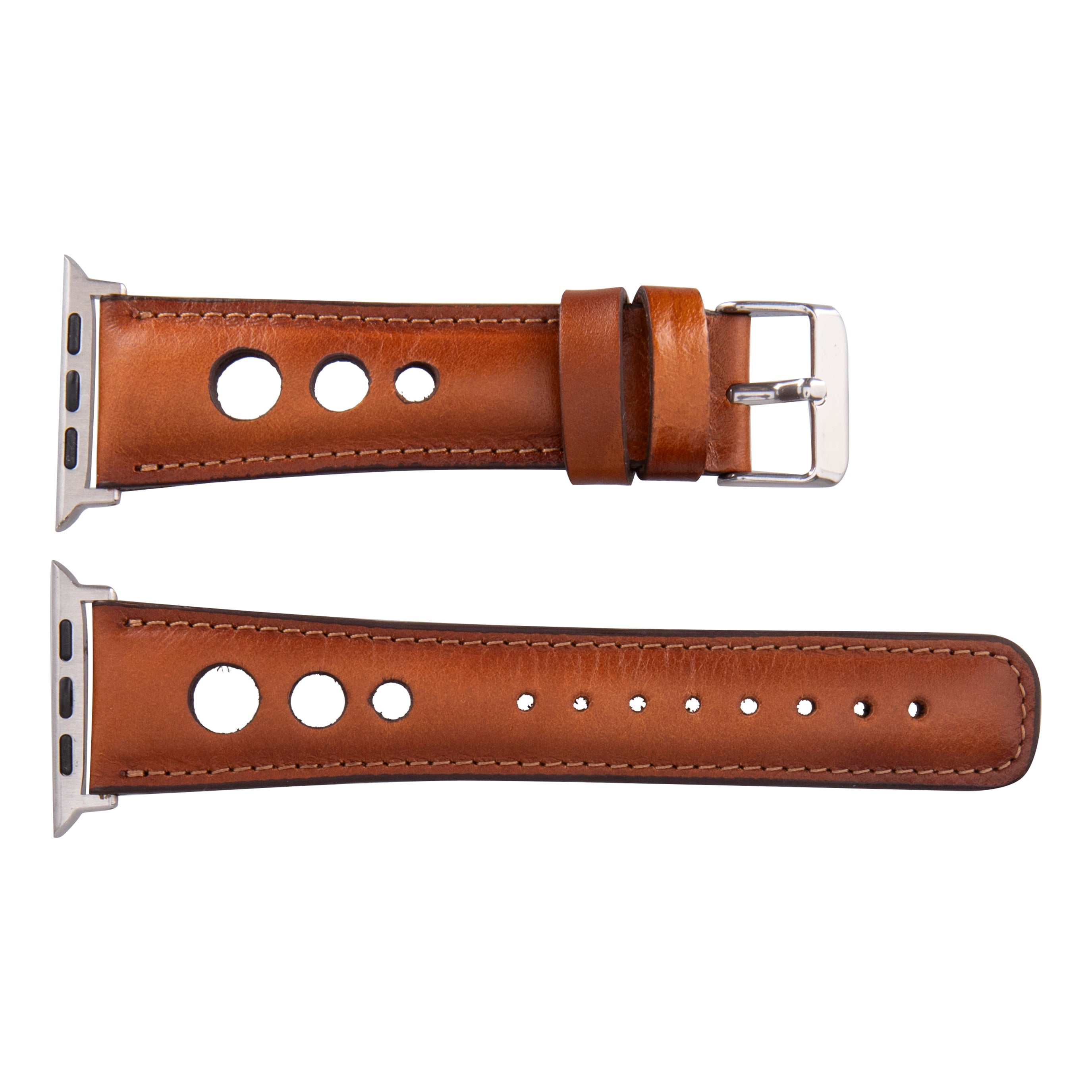 Alpine Siena Tan Hakiki Deri Apple Watch Kordonu - 44/45/46/49Mm