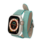 Alpine Slim Double Tour Aqua Hakiki Deri Apple Watch Kordonu - 44/45/46/49Mm