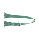 Alpine Slim Double Tour Aqua Hakiki Deri Apple Watch Kordonu - 44/45/46/49Mm