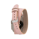 Alpine Slim Double Tour Blush Pink Hakiki Deri Apple Watch Kordonu - 44/45/46/49Mm