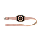 Alpine Slim Double Tour Blush Pink Hakiki Deri Apple Watch Kordonu - 44/45/46/49Mm