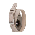 Alpine Slim Double Tour Dune Brown Hakiki Deri Apple Watch Kordonu - 44/45/46/49Mm