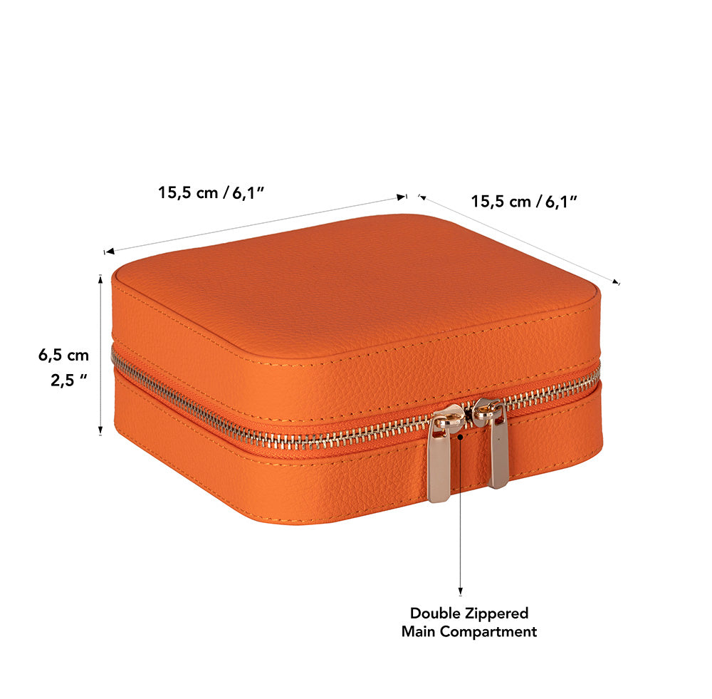 Bloominbag-Amanda Sunset Amber Grande Hakiki Deri Takı Ve Mücevher Kutusu-5-Milagron.com