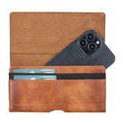 Arc Clip Heritage Tan Leather 6.9" Phone Case