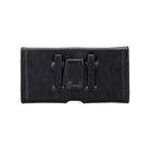Arc Clip Onyx Black Leather 6.9" Phone Case