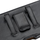 Arc Clip Onyx Black Leather 6.9" Phone Case