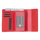 Arc Wallet Crimson Red Hakiki Deri Kartlıklı Manyetik Cüzdan