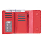Arc Wallet Crimson Red Hakiki Deri Kartlıklı Manyetik Cüzdan