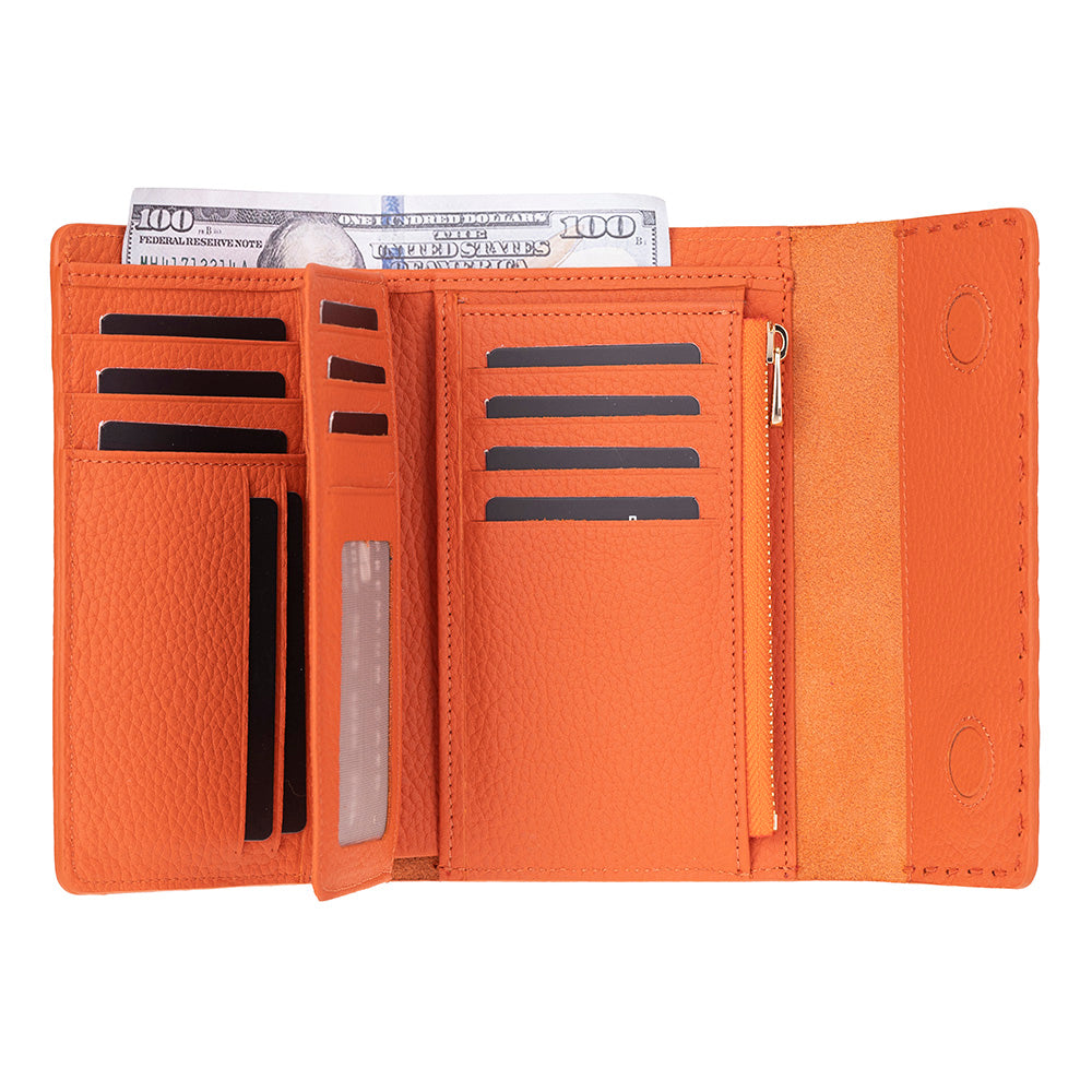 Arc Wallet Terracotta Pebble Hakiki Deri Kartlıklı Manyetik Cüzdan