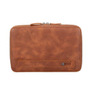 Bloominbag-Arcadia Sandy Tan Premium Deri Teknoloji Kablo & Aksesuar Düzenleyici-3-Milagron.com
