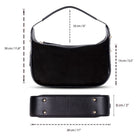 Bloominbag-Arden Noir Süet & Hakiki Deri Kadın Omuz çantası – Premium Kadın Tote Bag-4-Milagron.com