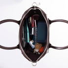 Bloominbag-Aria Bordeaux Velvet Small Hakiki Deri Kadın El & Omuz çantası-4-Milagron.com