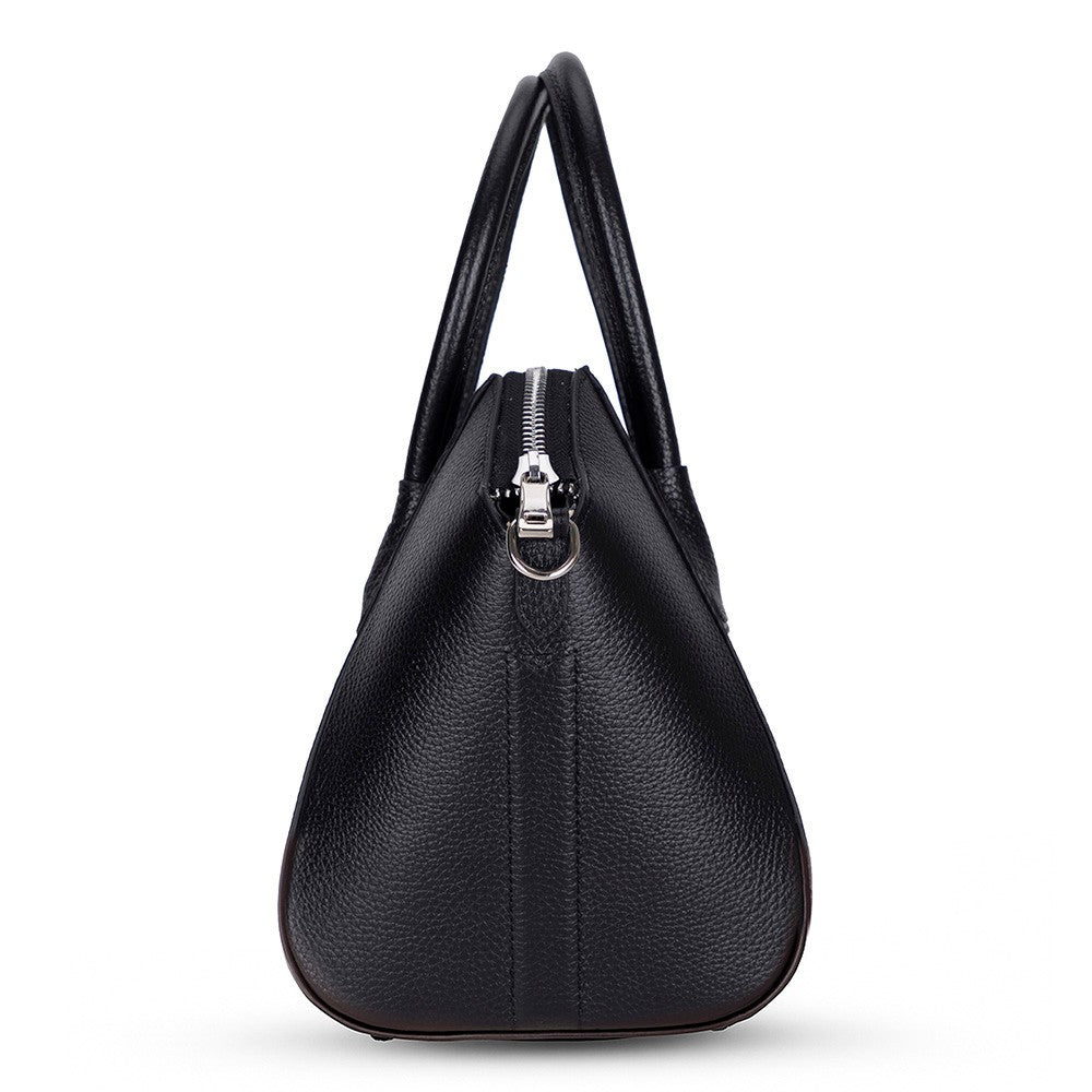Bloominbag-Aria Noir Black Medium Hakiki Deri Kadın El & Omuz çantası-3-Milagron.com