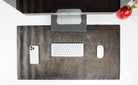 Atelier 91 Ash Gray Leather Desk Mat - Large