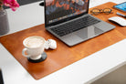 Atelier 91 Dark Mocha Leather Desk Mat Large