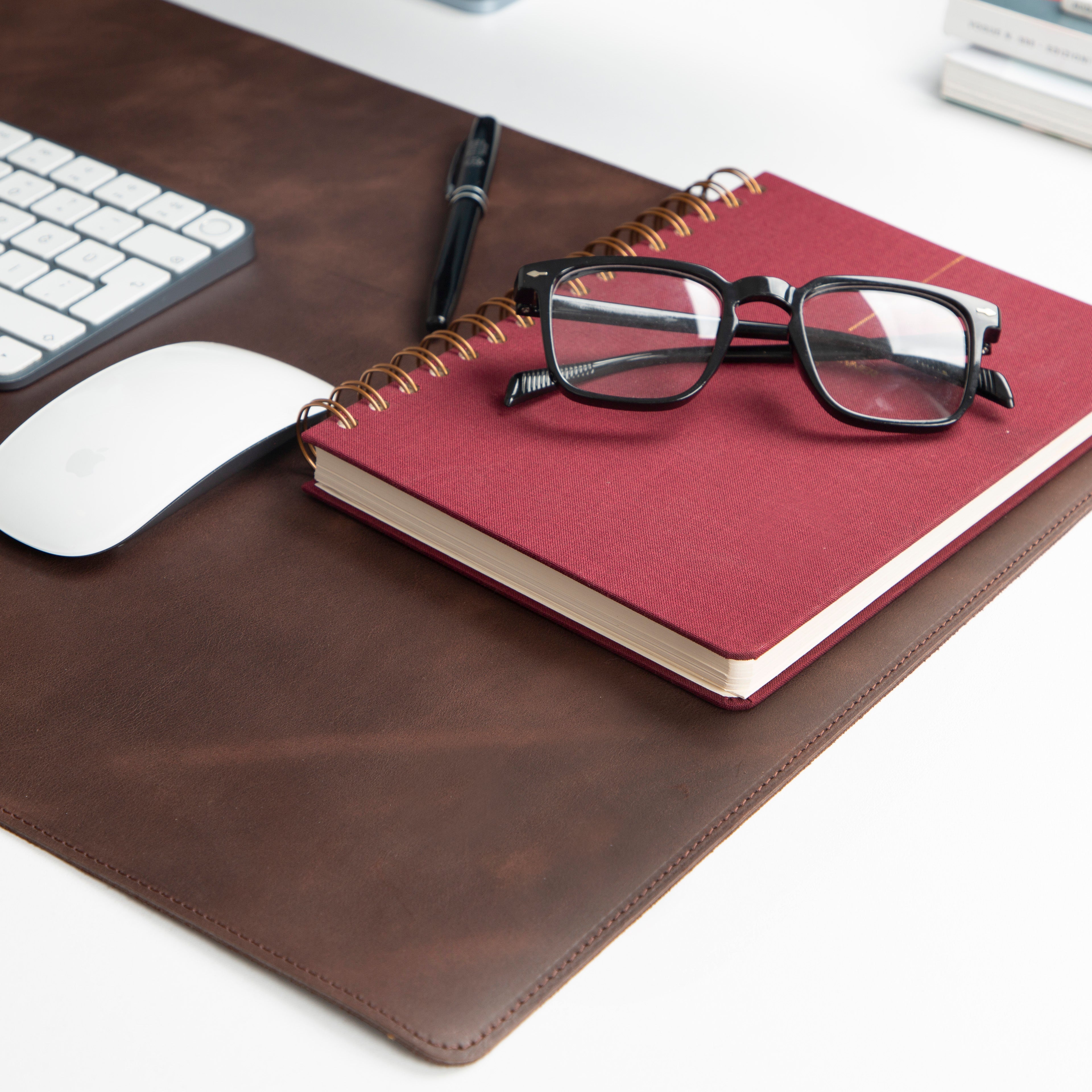Atelier 91 Saddle Heritage Leather Desk Mat - Medium