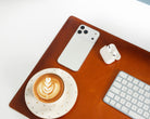 Atelier 91 Sandy Tan Leather Desk Mat - Medium