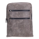 Atelier Ash Gray Hakiki Deri Laptop Sırt Çantası – 16” Uyumlu