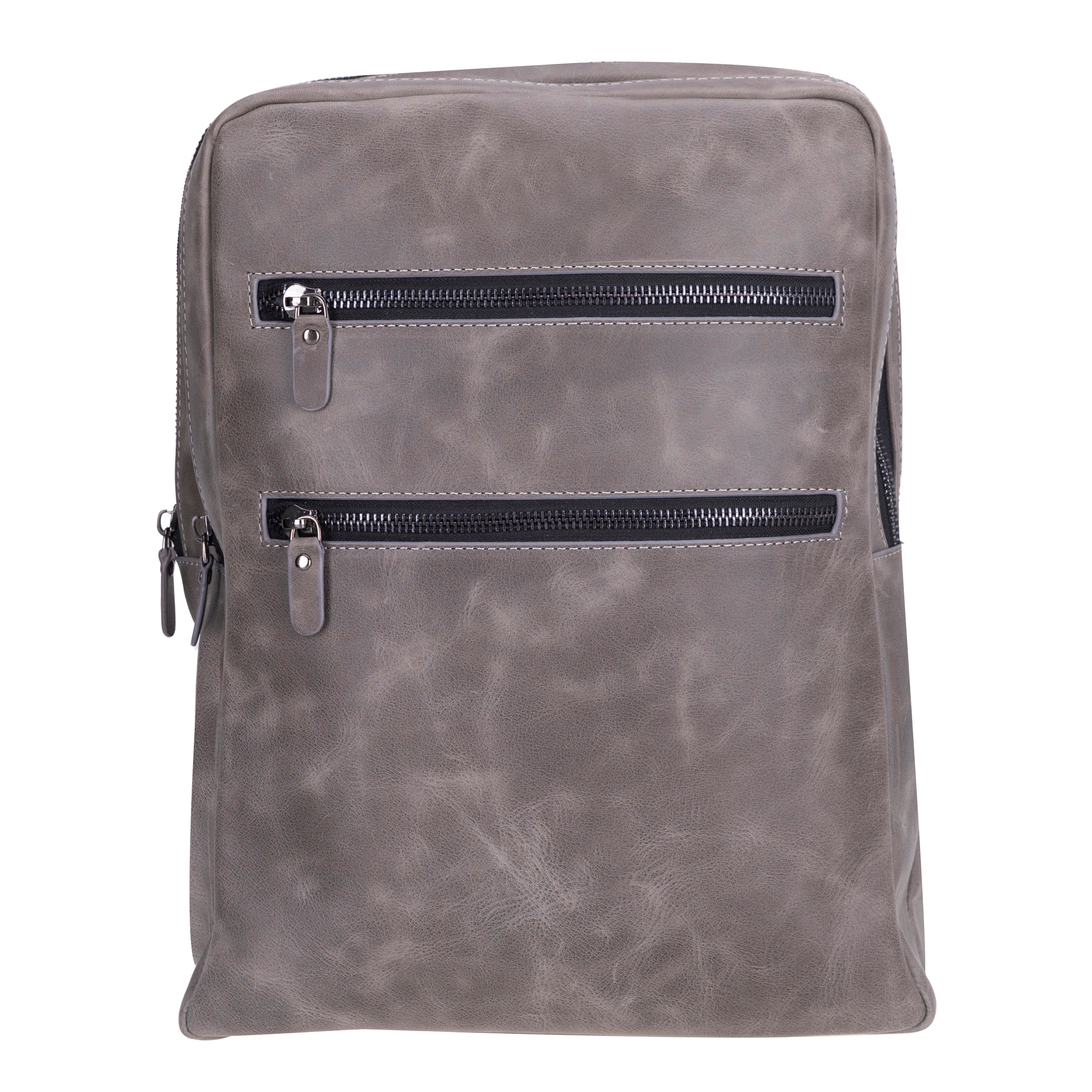 Atelier Ash Gray Hakiki Deri Laptop Sırt Çantası – 16” Uyumlu