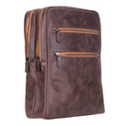 Atelier Espresso Brown Hakiki Deri Laptop Sırt Çantası – 16” Uyumlu