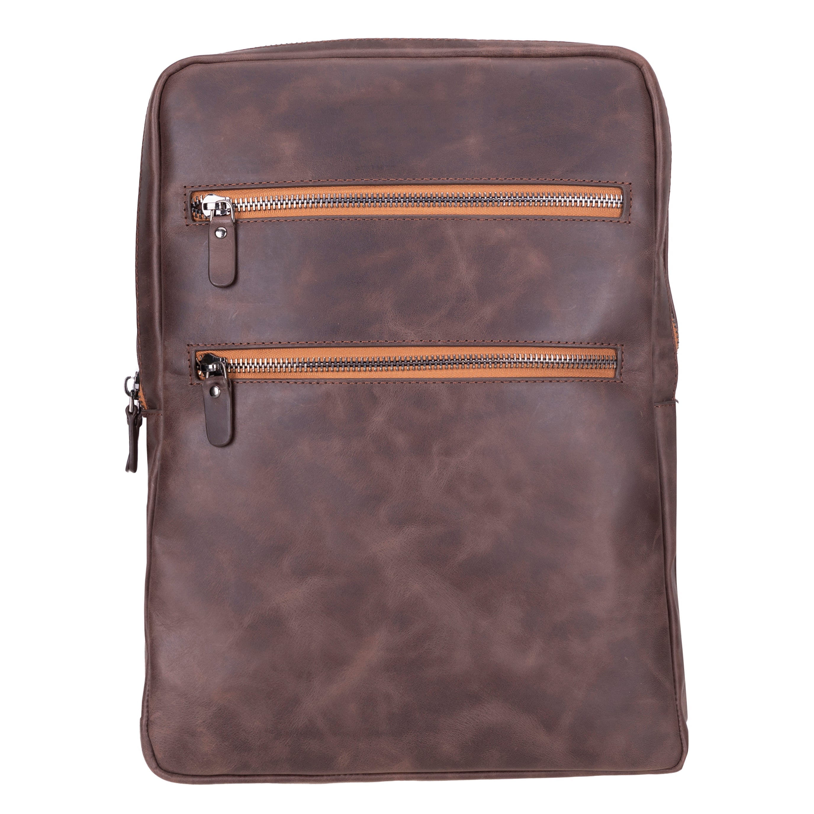 Atelier Espresso Brown Hakiki Deri Laptop Sırt Çantası – 16” Uyumlu